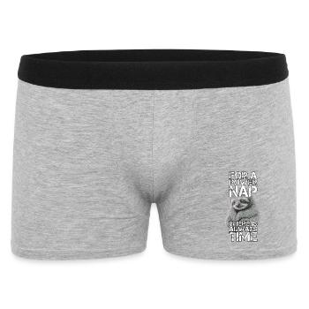 Sloth Power Nap Gift - Men's Boxer Shorts - heather grey - Front