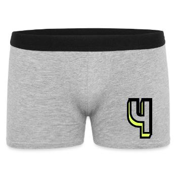 4 YEARS,4TH BIRTHDAY,4 YEARS ANNIVERSARY - Men's Boxer Shorts - heather grey - Front