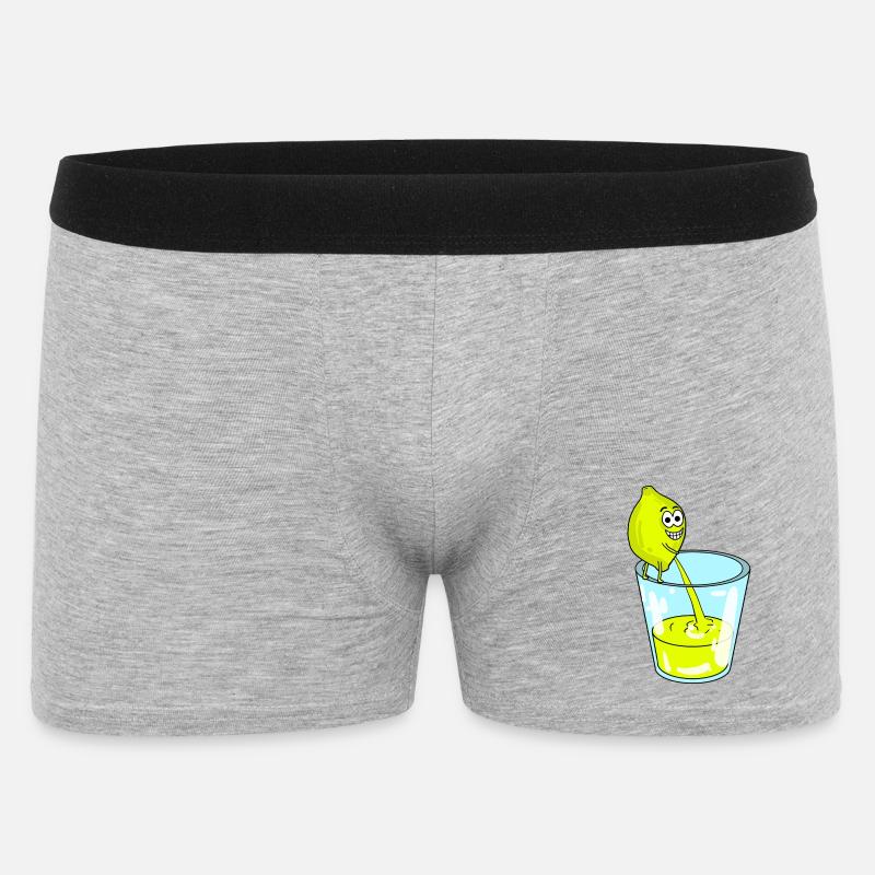 Lemon - Men's Boxer Shorts - heather grey