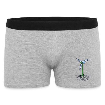 Mother Earth Environmentalists Nature Conservation Climate Protection - Men's Boxer Shorts - heather grey - Front