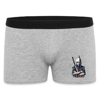 Guerrier samouraï - Boxer Homme - gris chiné - Devant