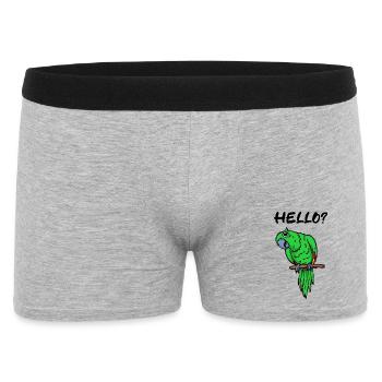 Parrot Saying Bird Zoo Animals Bird Lover - Men's Boxer Shorts - heather grey - Front