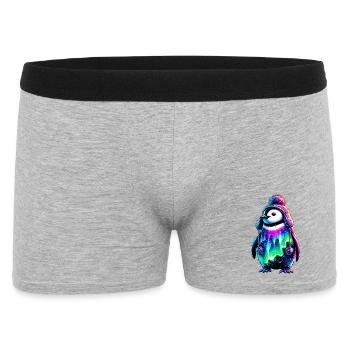 Manchot aurore boréale - Boxer Homme - gris chiné - Devant