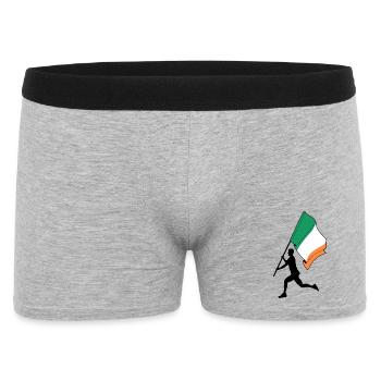 Drapeau Irlande Homme Courant - Boxer Homme - gris chiné - Devant