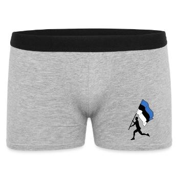 Drapeau Estonie homme courant - Boxer Homme - gris chiné - Devant