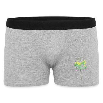 Vert arbre - Feuille ronde - Nature - Boxer Homme - gris chiné - Devant
