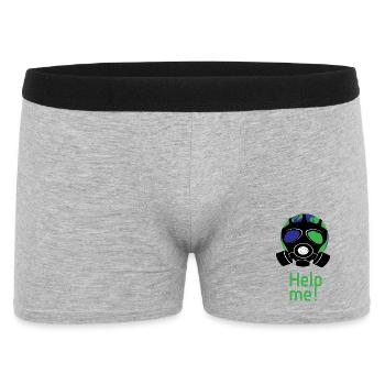 Help me - Boxer Homme - gris chiné - Devant