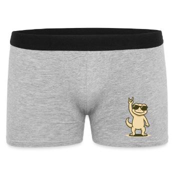 Rocker Gecko Baby - Men's Boxer Shorts - heather grey - Front