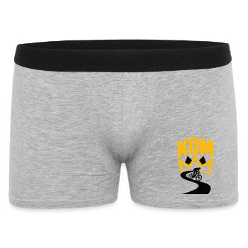 KOM Crown Ride - Men's Boxer Shorts - heather grey - Front