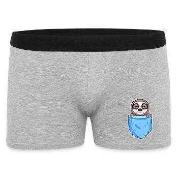 Funny Sloth Design - Men's Boxer Shorts - heather grey - Front