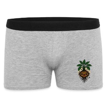Racine de mandragore plante mignon motif d’Halloween - Boxer Homme - gris chiné - Devant