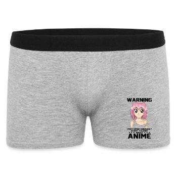 Attention, il se peut que je commence spontanément à parler d’anime - Boxer Homme - gris chiné - Devant