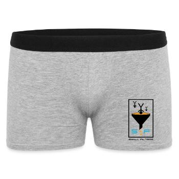 Small Filters - Men's Boxer Shorts - heather grey - Front