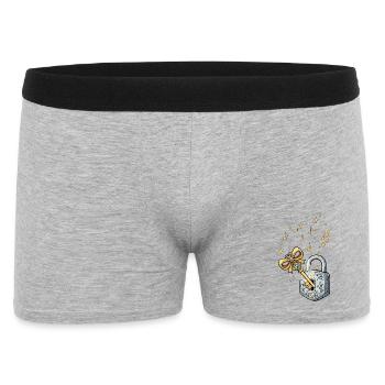 Golden Key and Music Fairy Tale - Men's Boxer Shorts - heather grey - Front