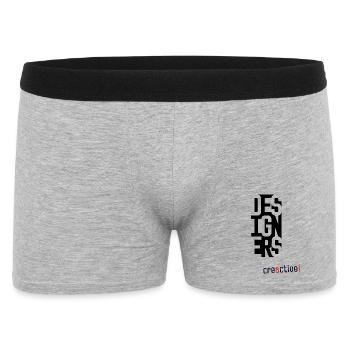 Creactive Designer – Creative Typography Design - Men's Boxer Shorts - heather grey - Front