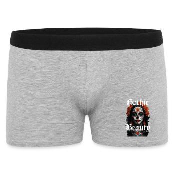 Beauté gothique crâne en sucre - Boxer Homme - gris chiné - Devant