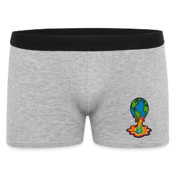 Earth Melting Rainbow Lava - Men's Boxer Shorts - heather grey - Front