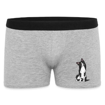 Just Throw it Border Collie Dog Pet Lover - Men's Boxer Shorts - heather grey - Front