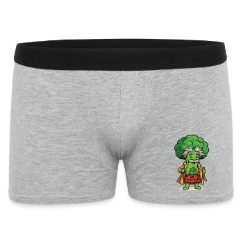 Einstein Broccoli - Men's Boxer Shorts - heather grey - Front