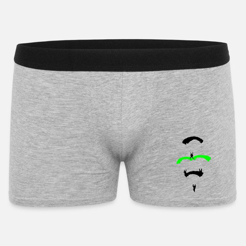 Fallschirm Diamant - Männer Boxer Shorts - Grau meliert