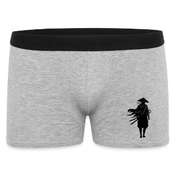 Shadow Warrior Samurai Straw Hat - Men's Boxer Shorts - heather grey - Front
