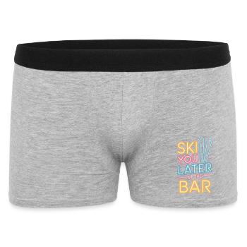Ski You Later At The Bar Skiing Après Ski Bar - Men's Boxer Shorts - heather grey - Front