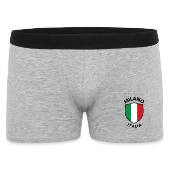 Bouclier Milan Italie - Boxer Homme - gris chiné - Devant