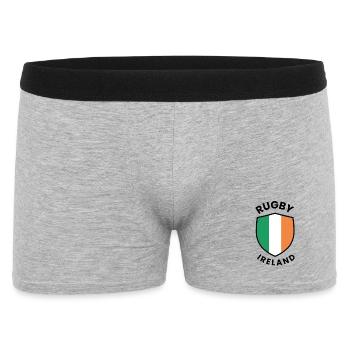 Conception du Rugby Ireland Shield - Boxer Homme - gris chiné - Devant