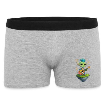 Green Goblin with Guitar - Men's Boxer Shorts - heather grey - Front