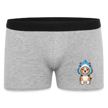 Cartoon Dog Beagle Mignon Carnaval Brésil - Boxer Homme - gris chiné - Devant
