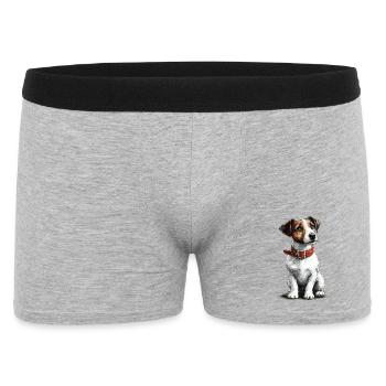 Jack Russel Terrier - Men's Boxer Shorts - heather grey - Front