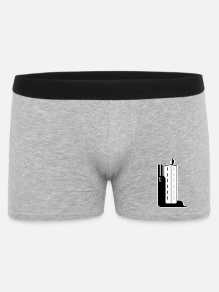 Escargot de bloc - Boxer Homme - gris chiné