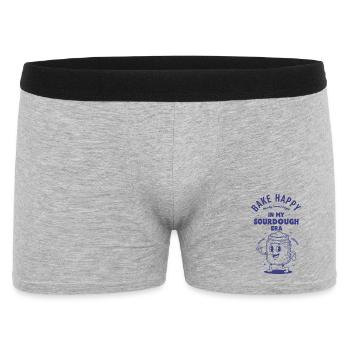 Sauerteigbrot-Backer Sauerteig-Ära - Männer Boxer Shorts - Grau meliert - Vorne