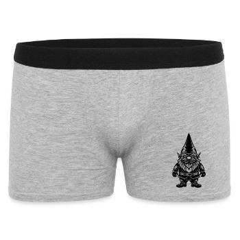 Gnome - Männer Boxer Shorts - Grau meliert - Vorne