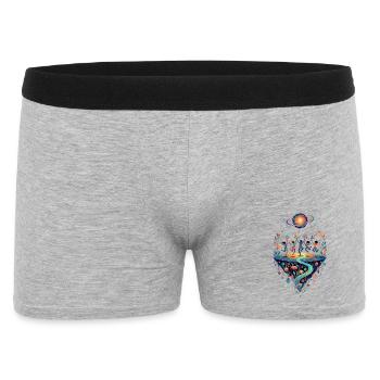Danse orbitale de la joie Trou Noir Galactique - Boxer Homme - gris chiné - Devant