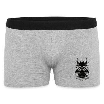 T-shirt Dark Dragon Mignon Fantasy Gothique - Boxer Homme - gris chiné - Devant