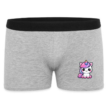 Pastel Unicorn Cutie Adventure Kawaii style - Men's Boxer Shorts - heather grey - Front