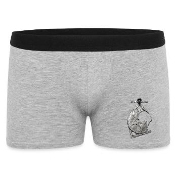 Fragment sacré – Ancienne relique Wabi Sabi - Boxer Homme - gris chiné - Devant