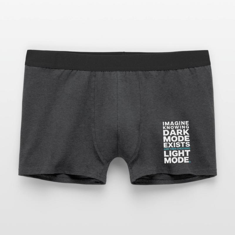 Dark Mode Exists Programmierer IT Nerd Coder Büro Männer Boxer Shorts