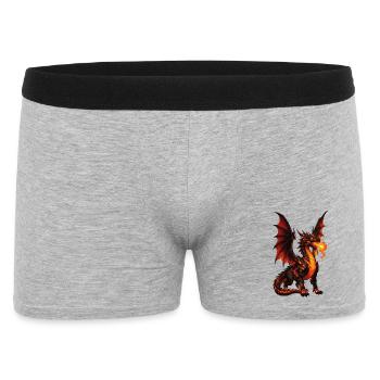 Souffle de Flamme du Dragon de Feu - Boxer Homme - gris chiné - Devant