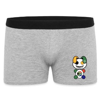 Foot Plush : South Africy - Boxer Homme - gris chiné - Devant