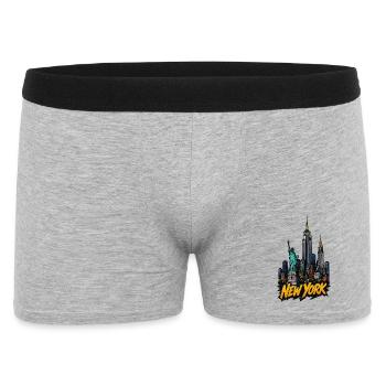 New York Skyline Graffiti Style - Boxer Homme - gris chiné - Devant