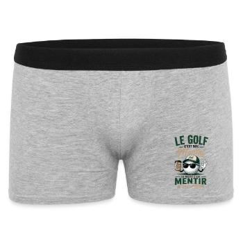 Golf Humour Homme T-Shirt Mental de Golfeur - Boxer Homme - gris chiné - Devant