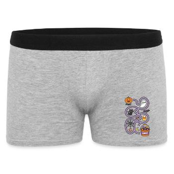 Halloween Candy Hunt Interaktives Labyrinth - Männer Boxer Shorts - Grau meliert - Vorne