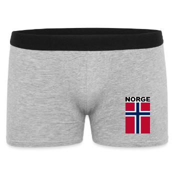 Supporter de la Norvège / Norvège - Boxer Homme - gris chiné - Devant