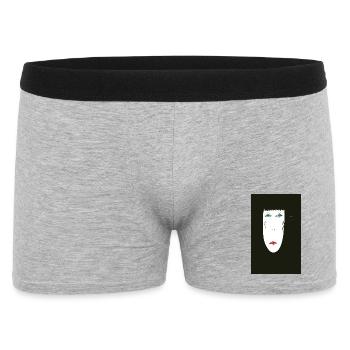 Traumgesicht - Männer Boxer Shorts - Grau meliert - Vorne