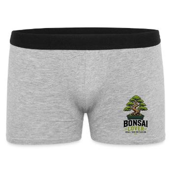 Japanese Bonsai Tree Plant BonsaiLover Bonsai - Men's Boxer Shorts - heather grey - Front