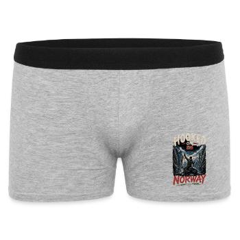 Hooked On Norway - Men's Boxer Shorts - heather grey - Front
