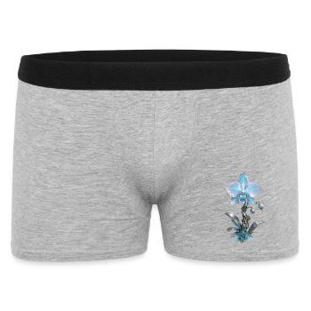 Mechanical Azure Orchid - Men's Boxer Shorts - heather grey - Front