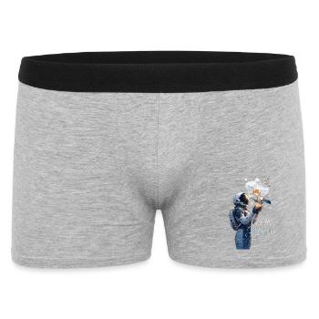 Astronaute et Fleur Grandir au-delà - Boxer Homme - gris chiné - Devant
